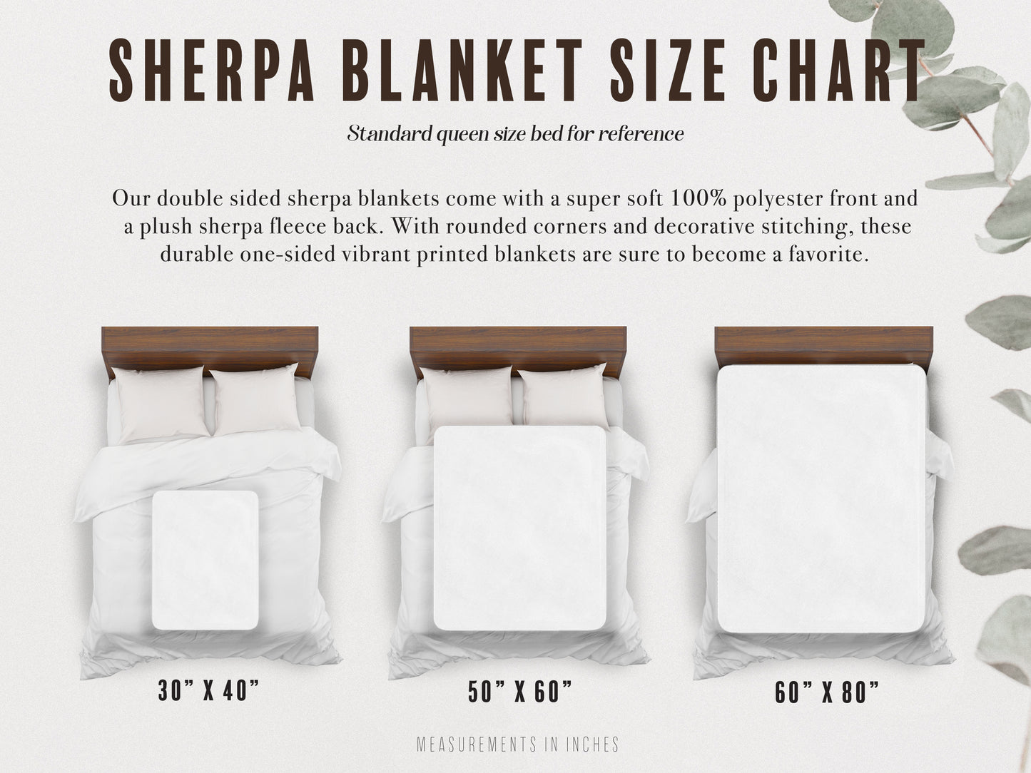 50"x60" Mid-Century Modern (MCM) Sherpa Blanket