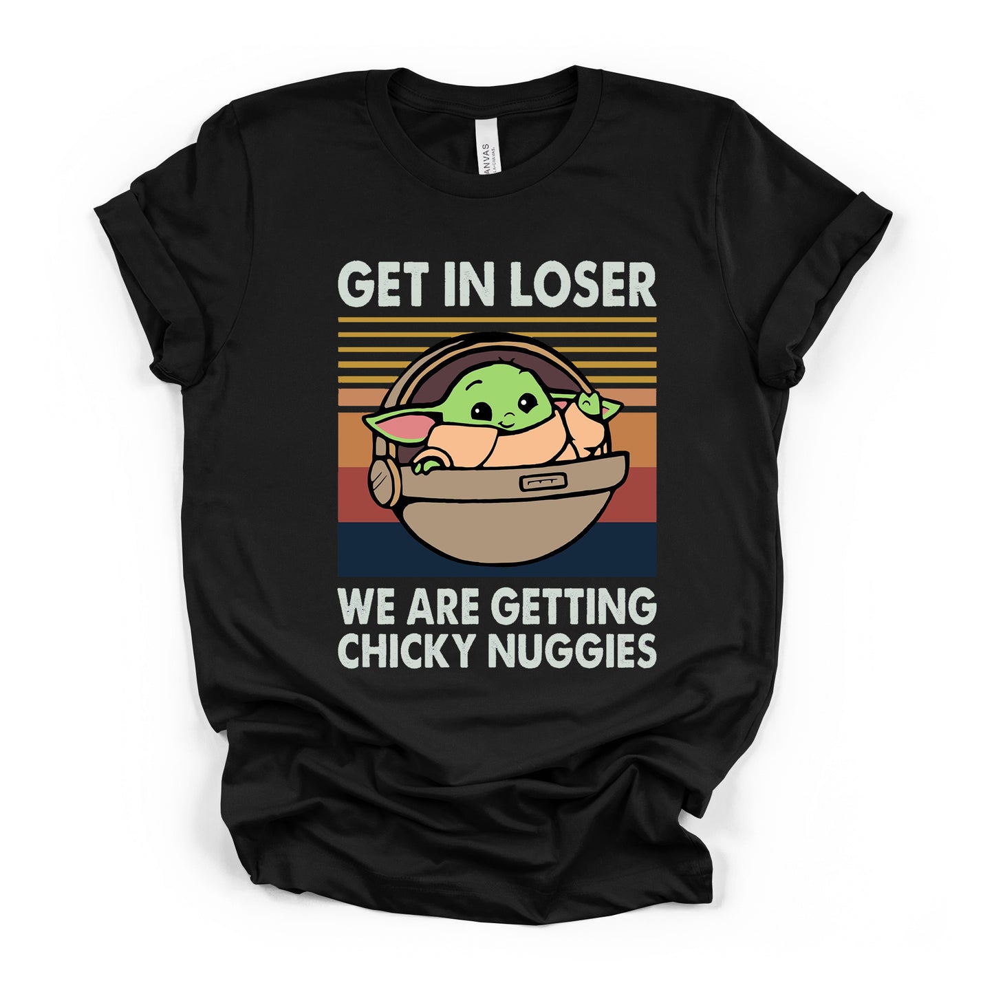 Get In Loser Baby Alien T-shirt Adult Curvy Fit