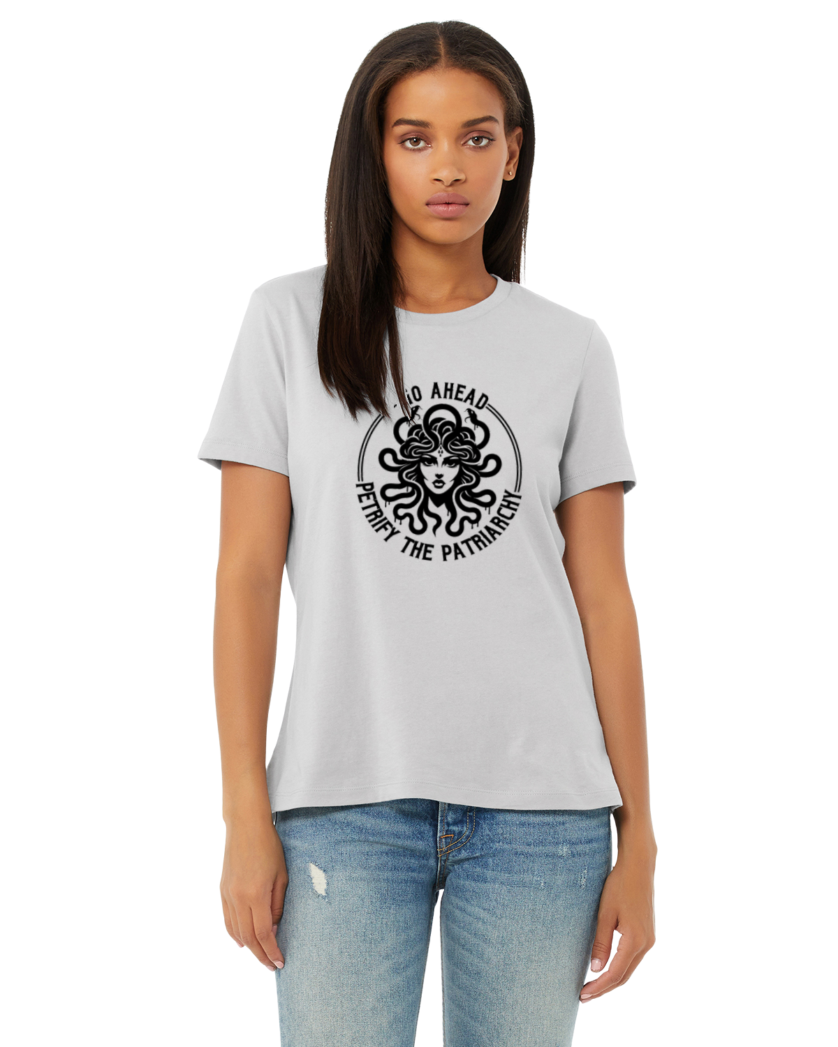 Petrify the Patriarchy Curve-Fit Graphic T-Shirt