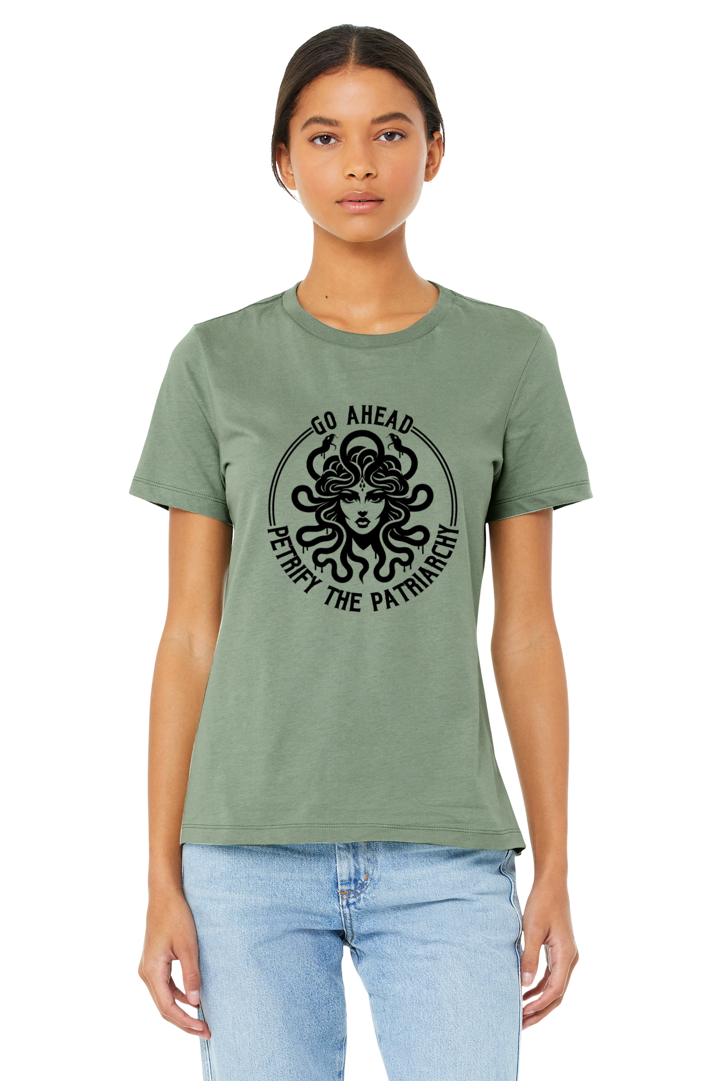 Petrify the Patriarchy Curve-Fit Graphic T-Shirt