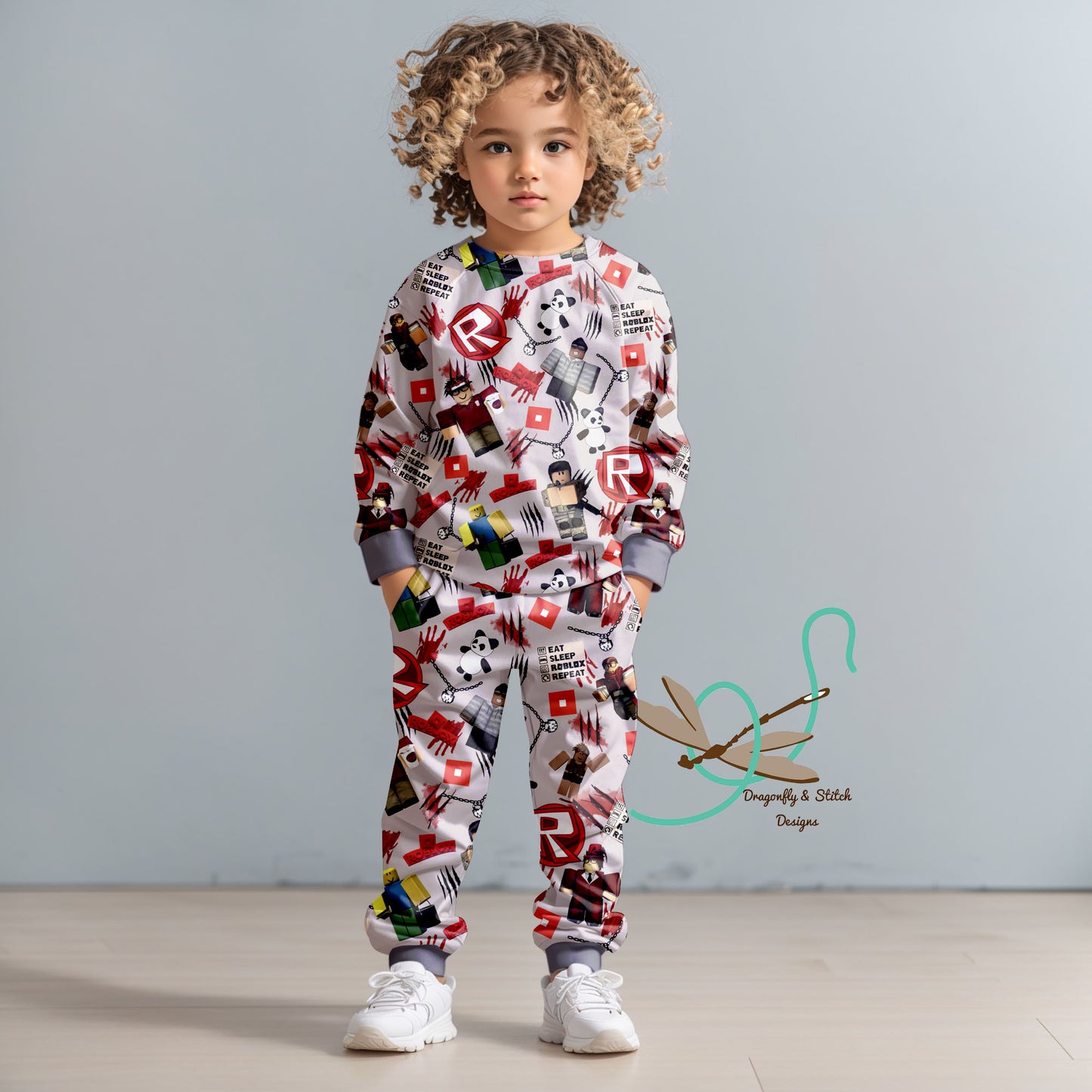 Children's Gamer Blox Jogger Set