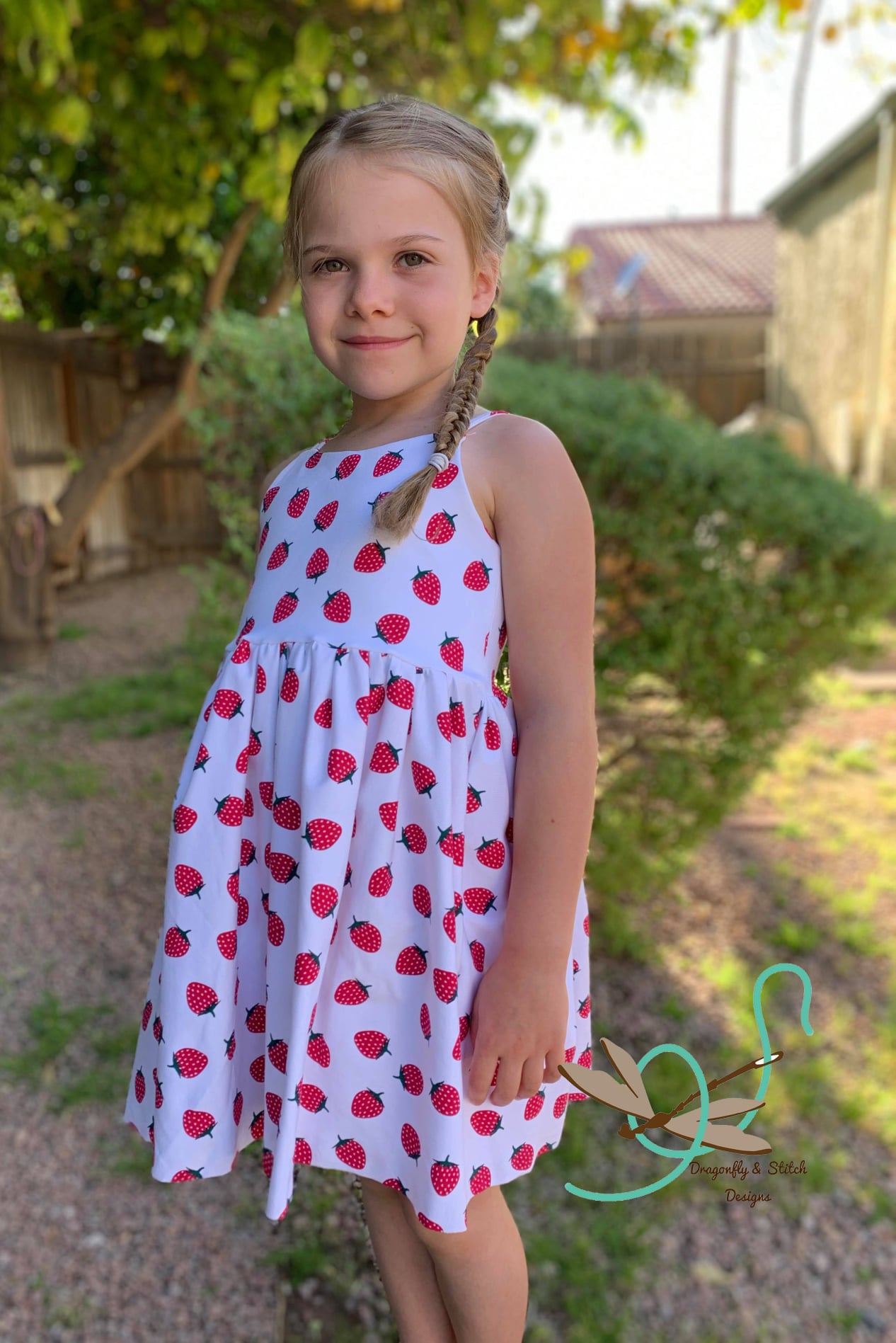 Summer Strawberries Sundress size 6