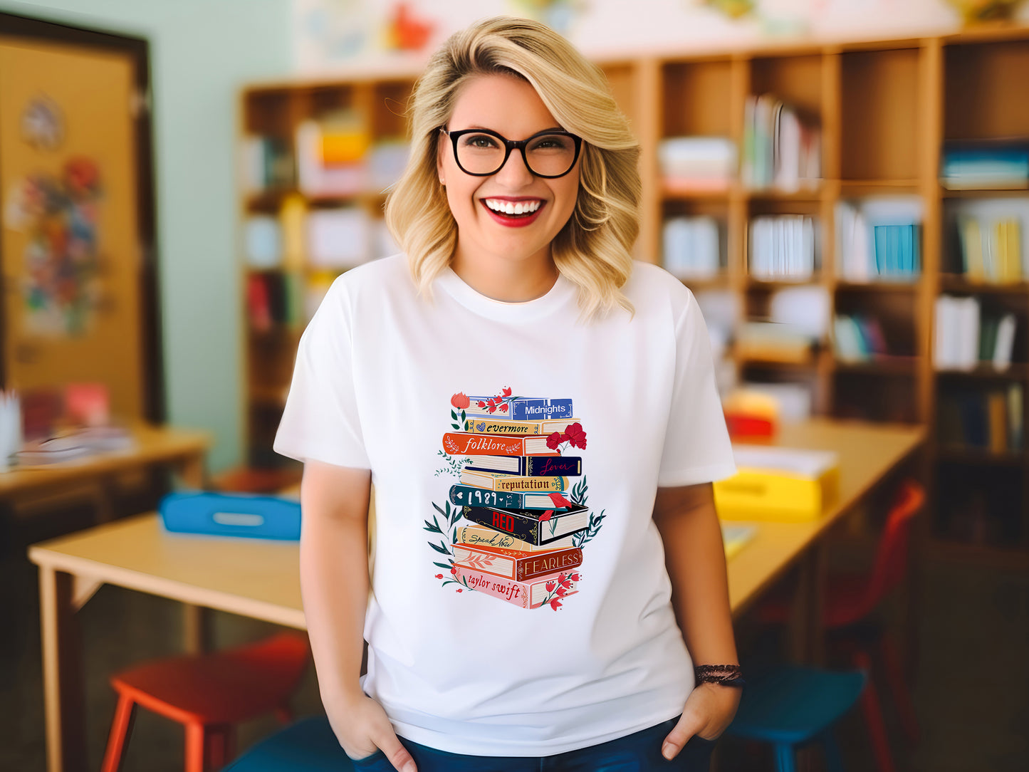 Books Adult Graphic T