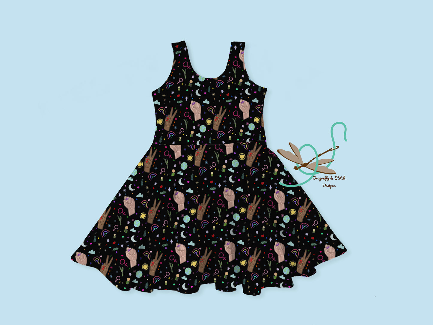 International Women's Day Twirl Dress