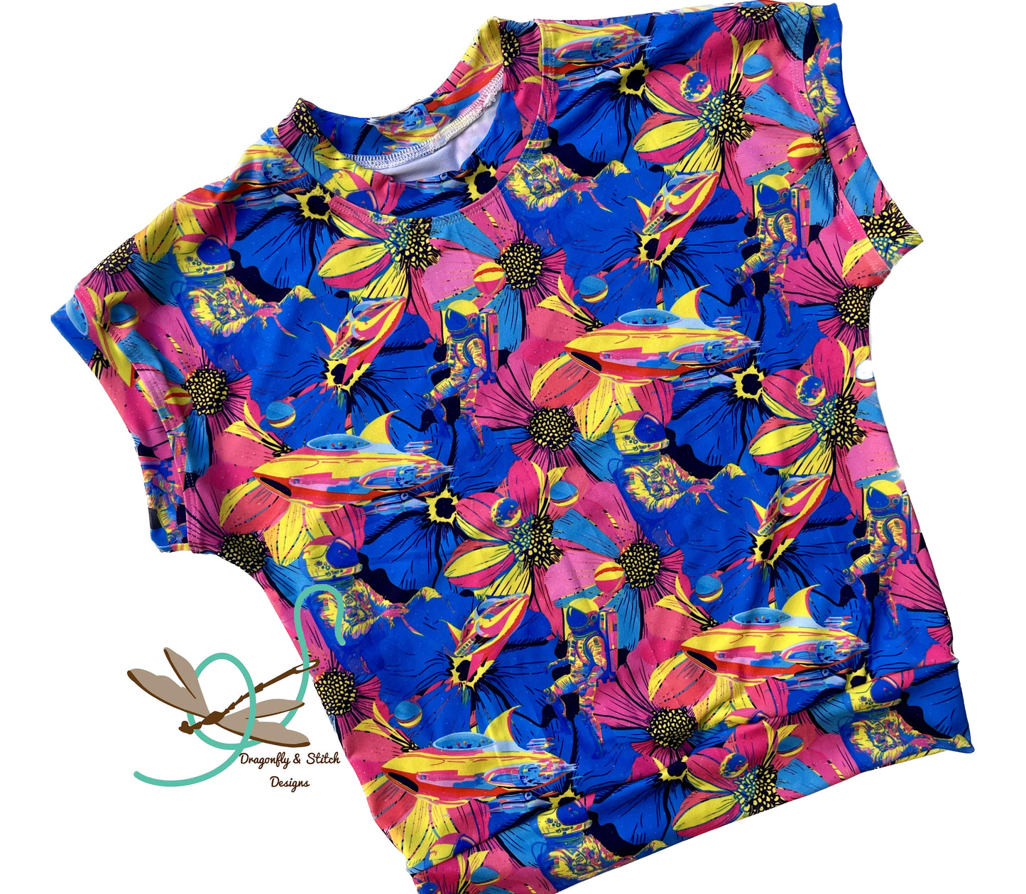 Astronaut Barbie-Inspired Dolman Top size 8