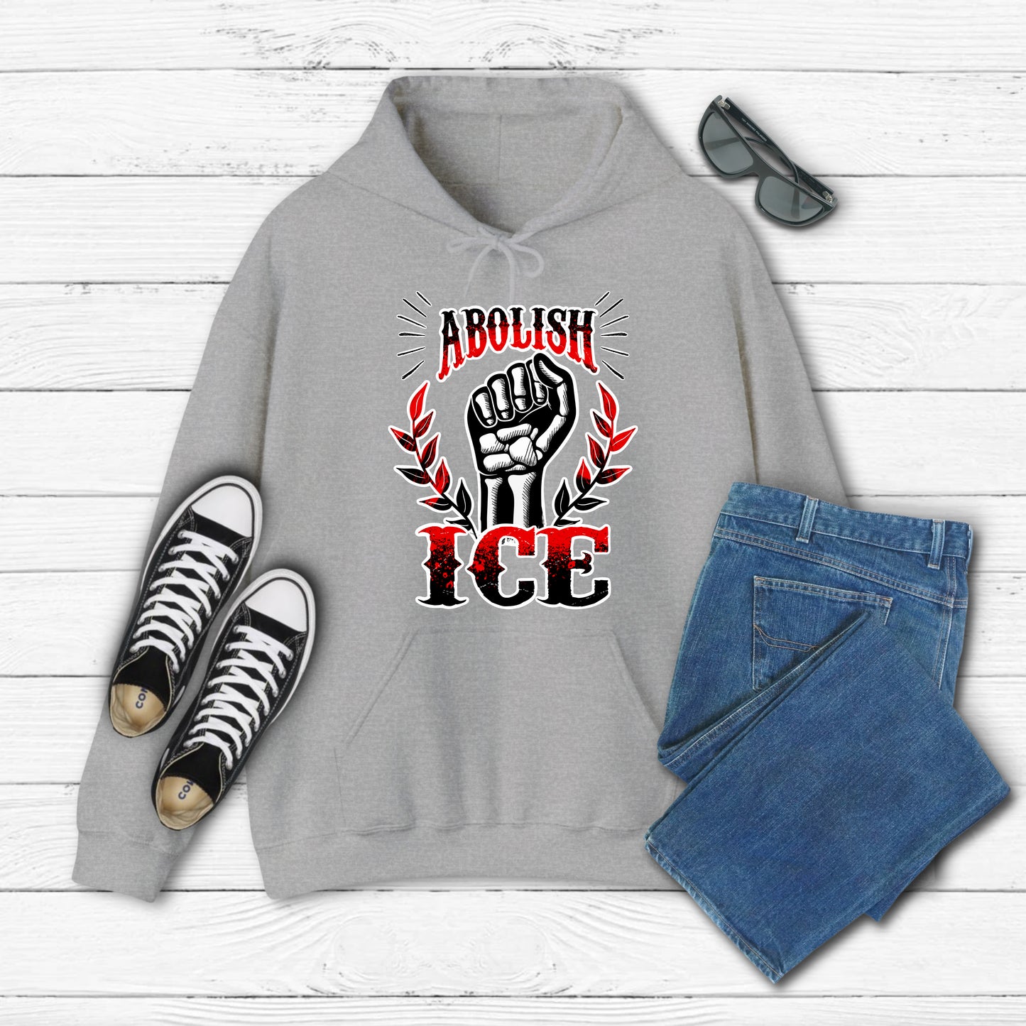 Abolish Ice Adult Unisex Hoodie