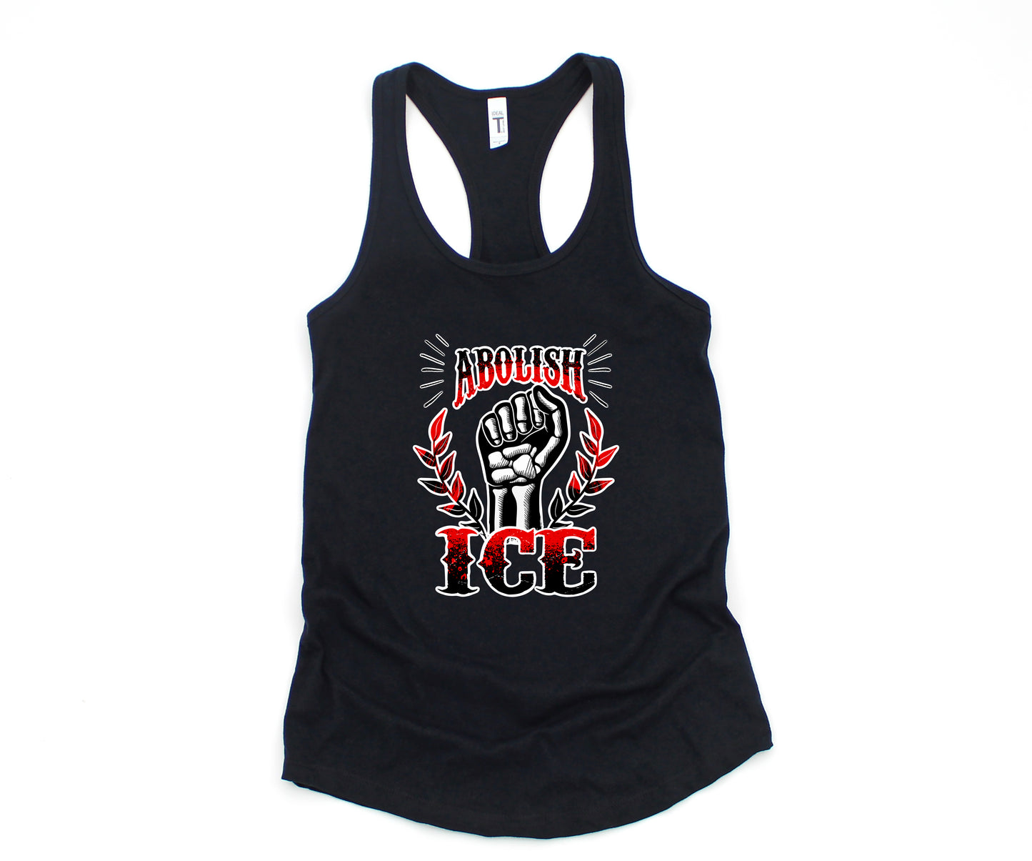 Abolish Ice Adult Curvy Fit Tank