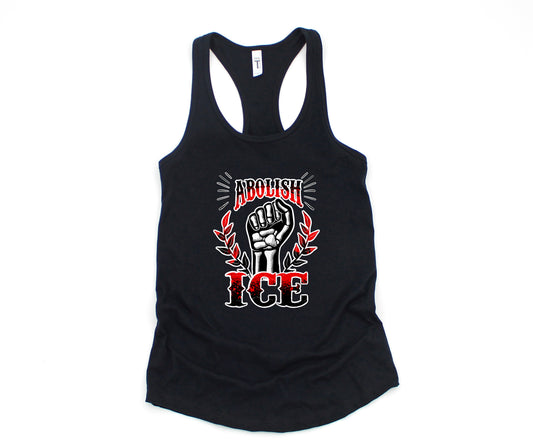 Abolish Ice Adult Curvy Fit Tank