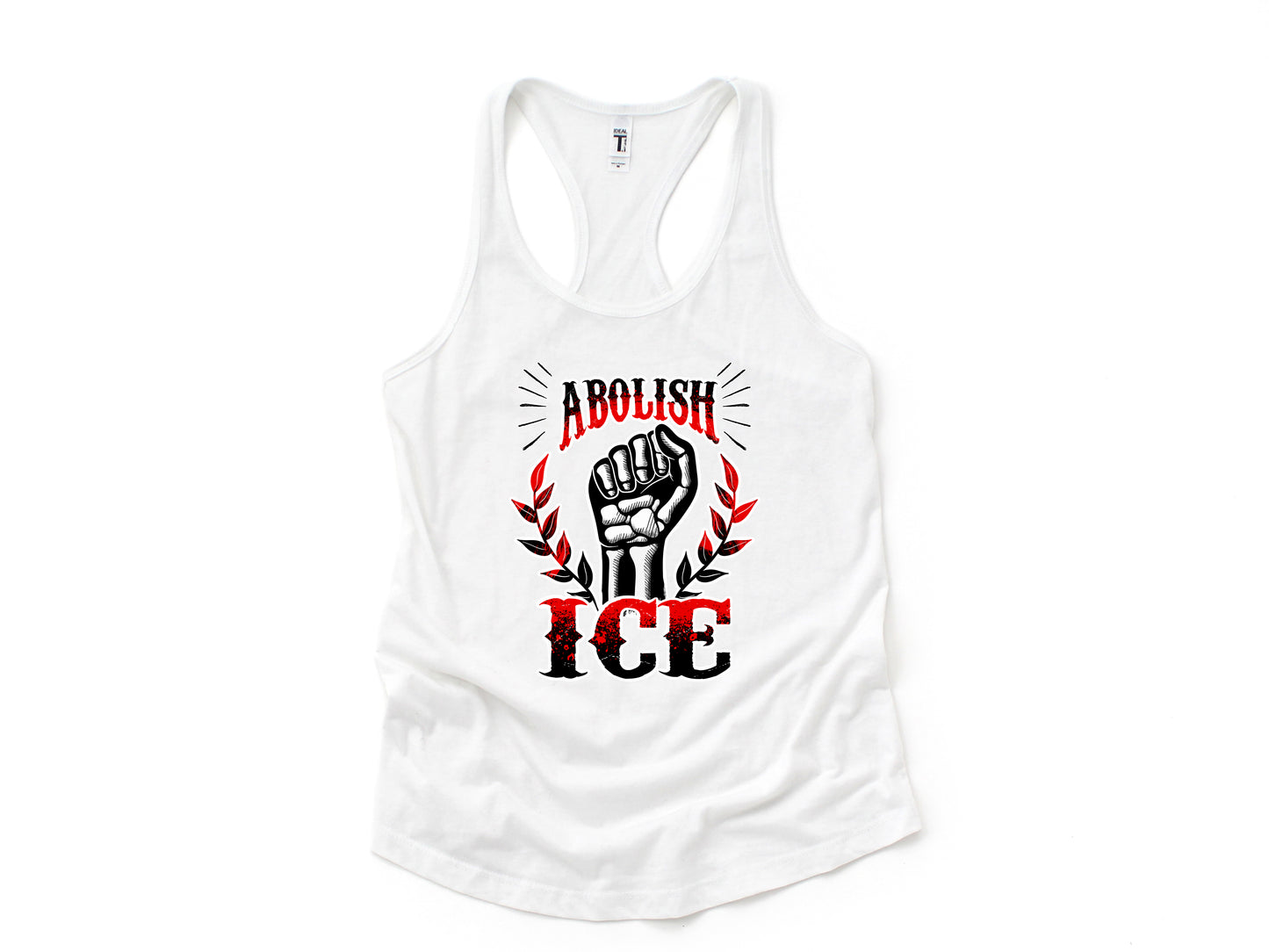 Abolish Ice Adult Curvy Fit Tank
