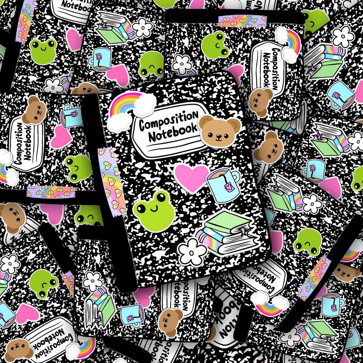 Composition Notebook 2.5" vinyl sticker