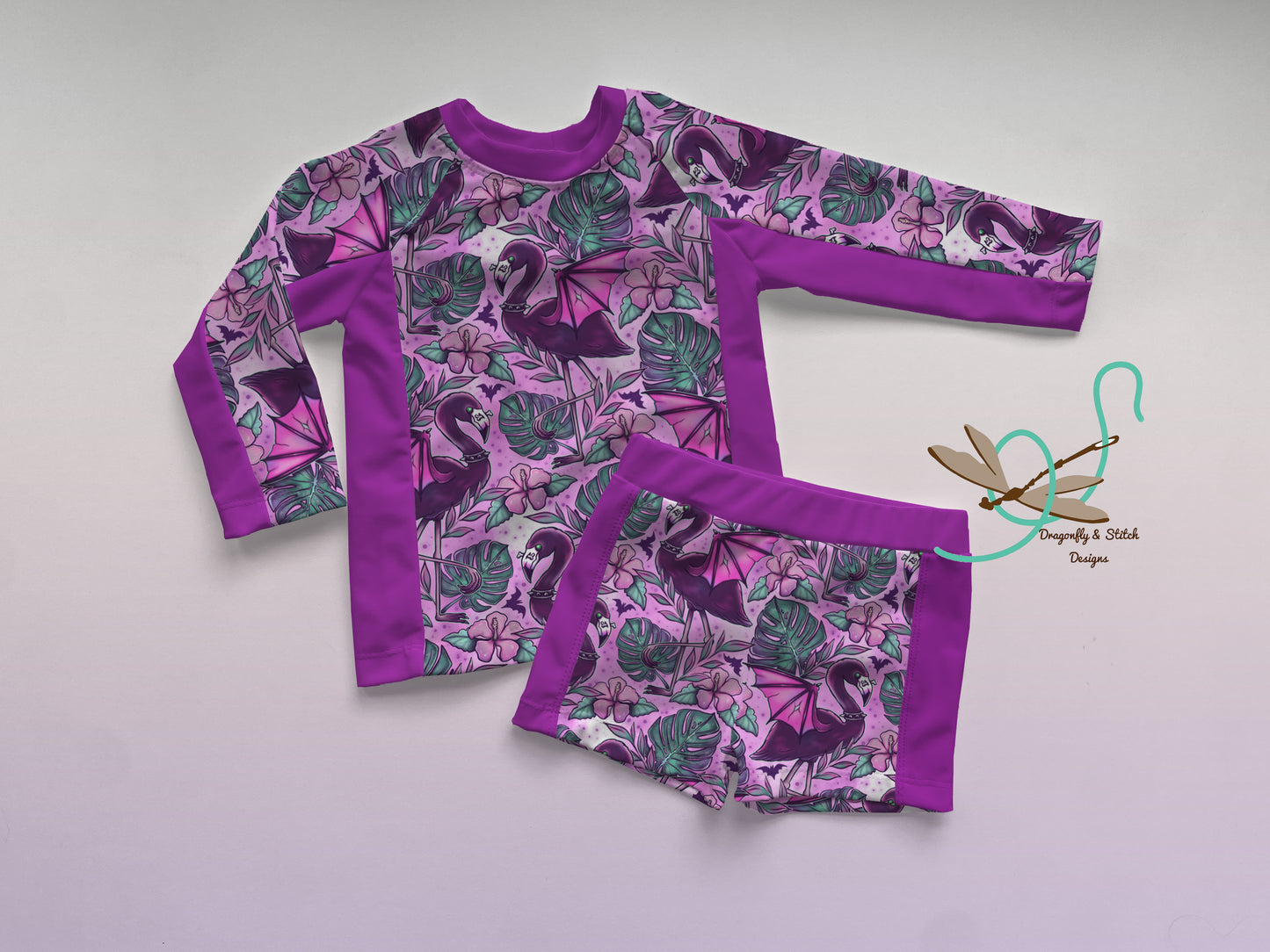 Sea Creatures Rashguard and Euro Shorts (unisex)