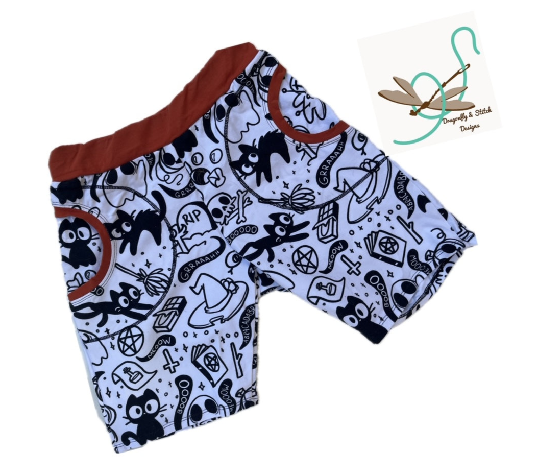 Unisex Spooky Doodle Shorts