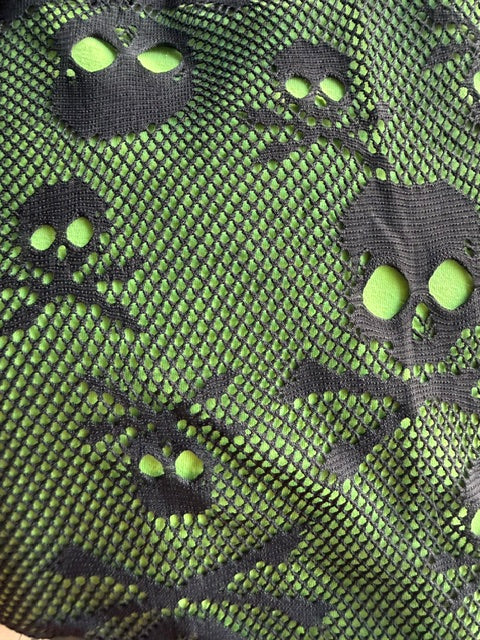 Fishnet Skulls Skort
