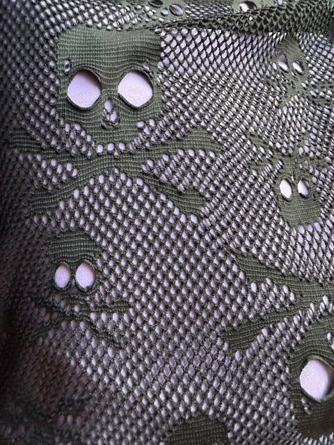 Fishnet Skulls Skort