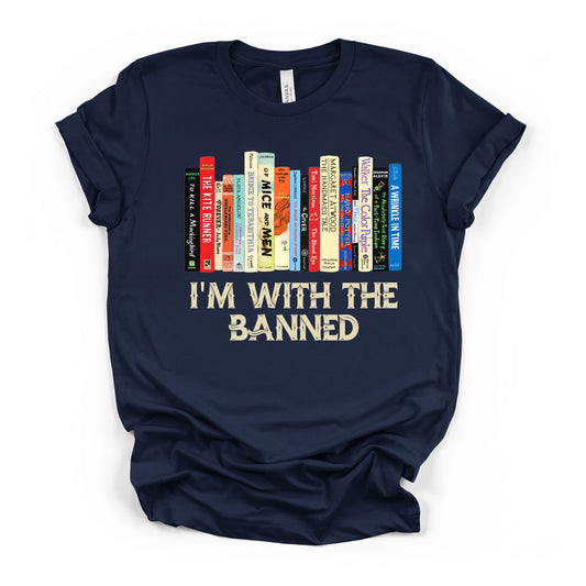 I'm with the Banned Adult Curvy-FIt Crew-Neck T-Shirt