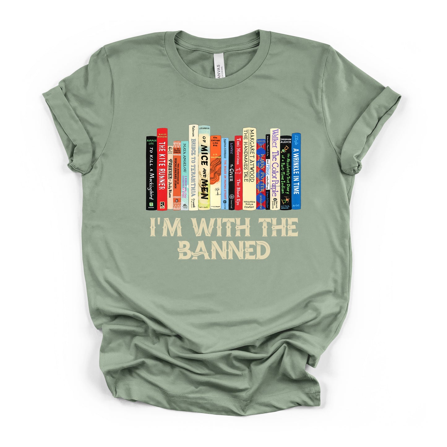 I'm with the Banned Adult Curvy-FIt Crew-Neck T-Shirt