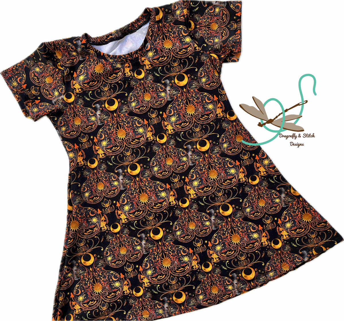Black Cats Swing Tunic