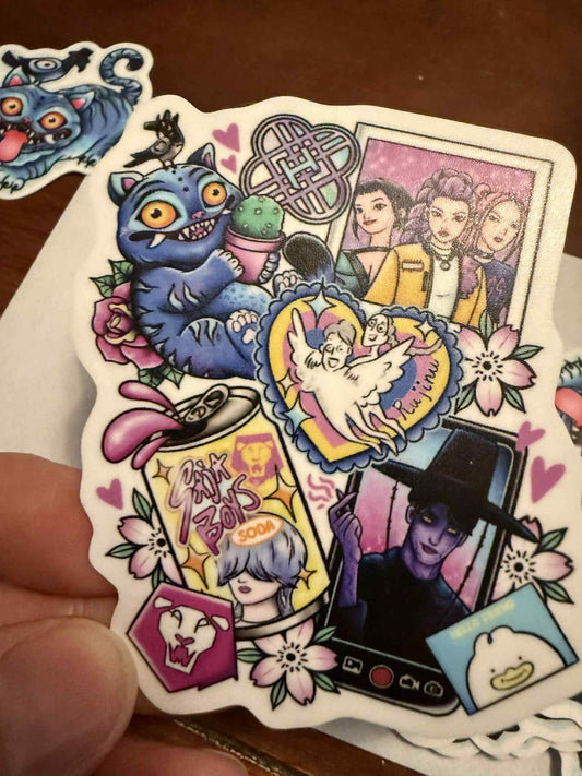 K-Pop Sticker 3.5" all-character