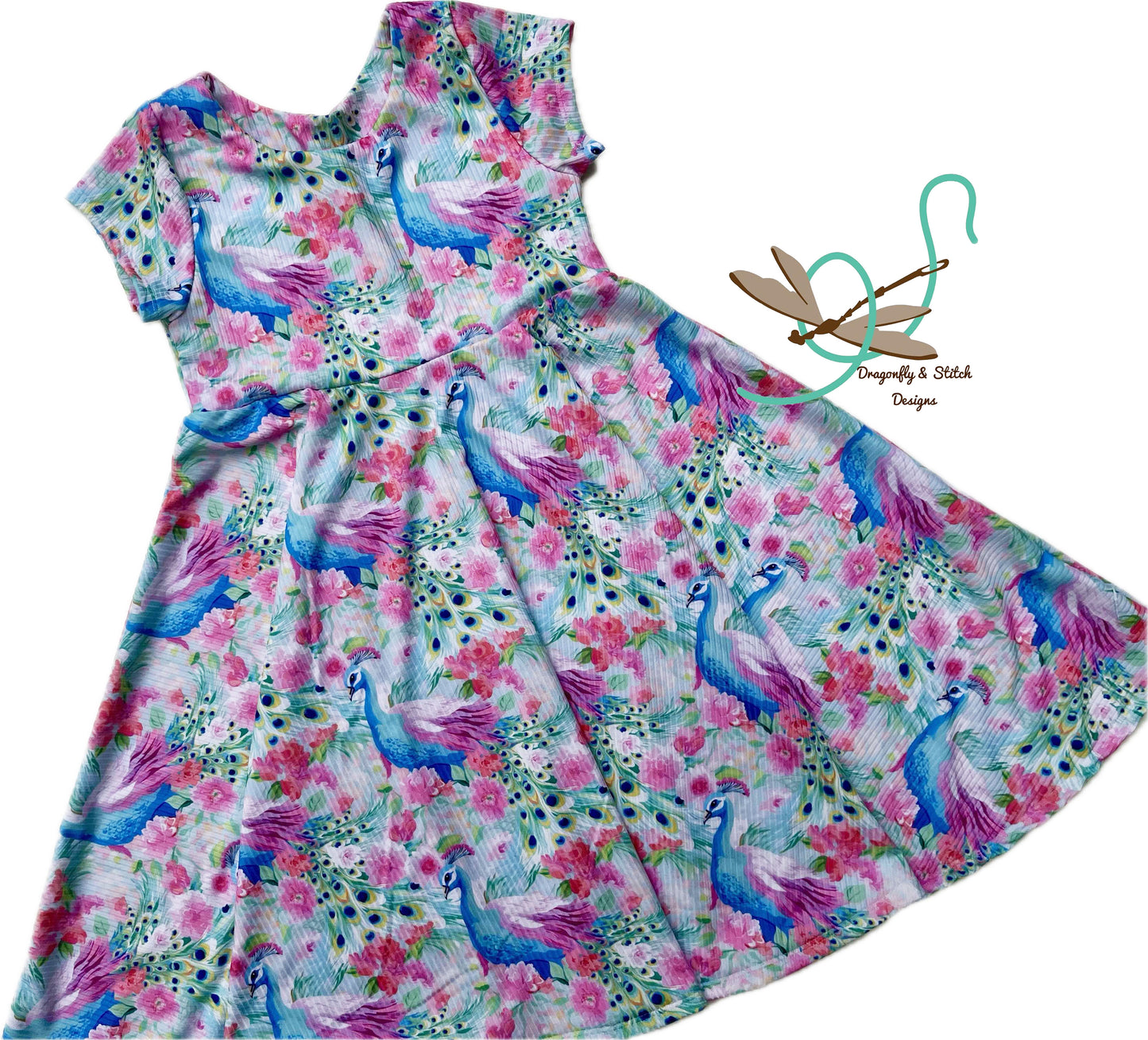 LP-Style Peacock Twirl Dress