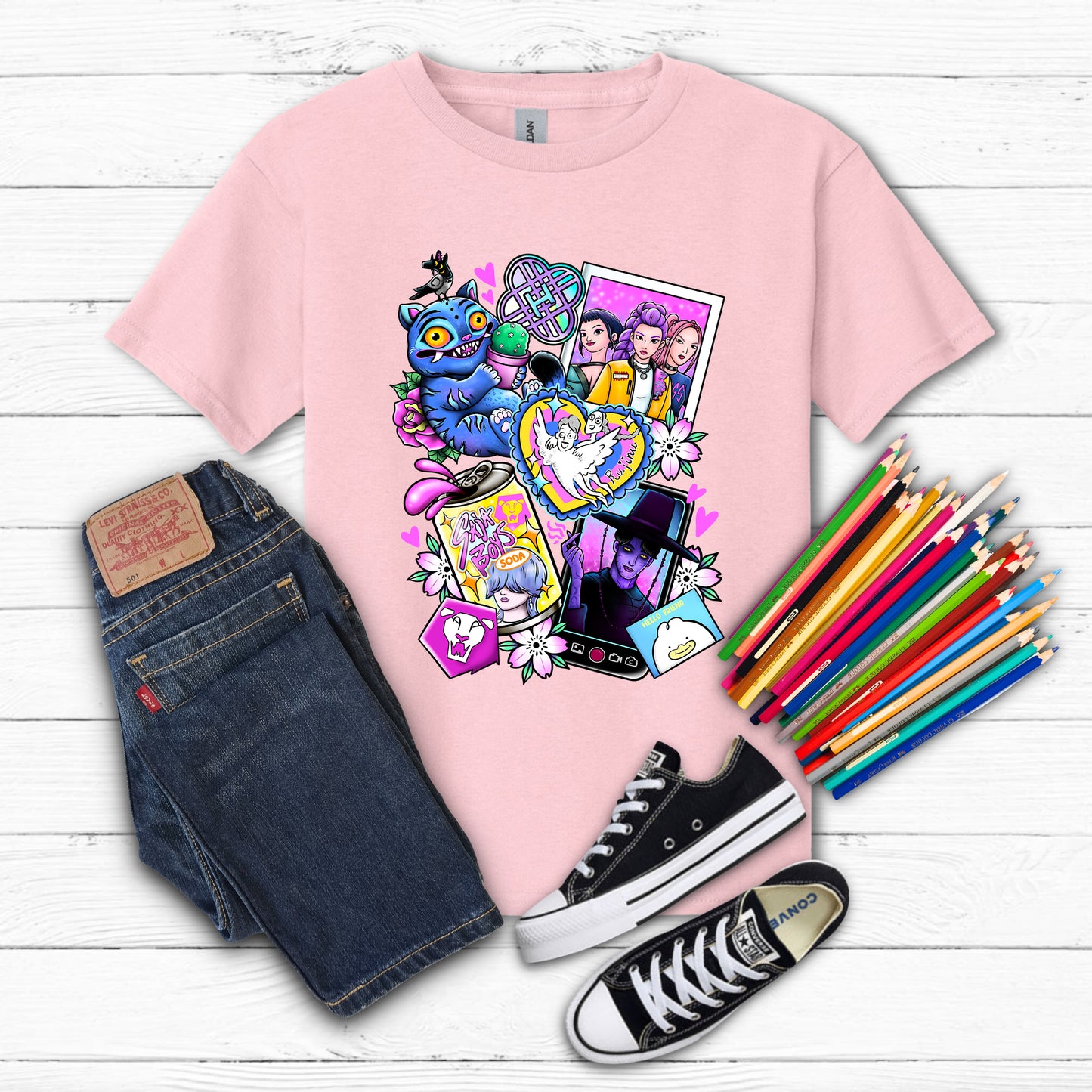 Demon Battle Children's Unisex T-Shirt