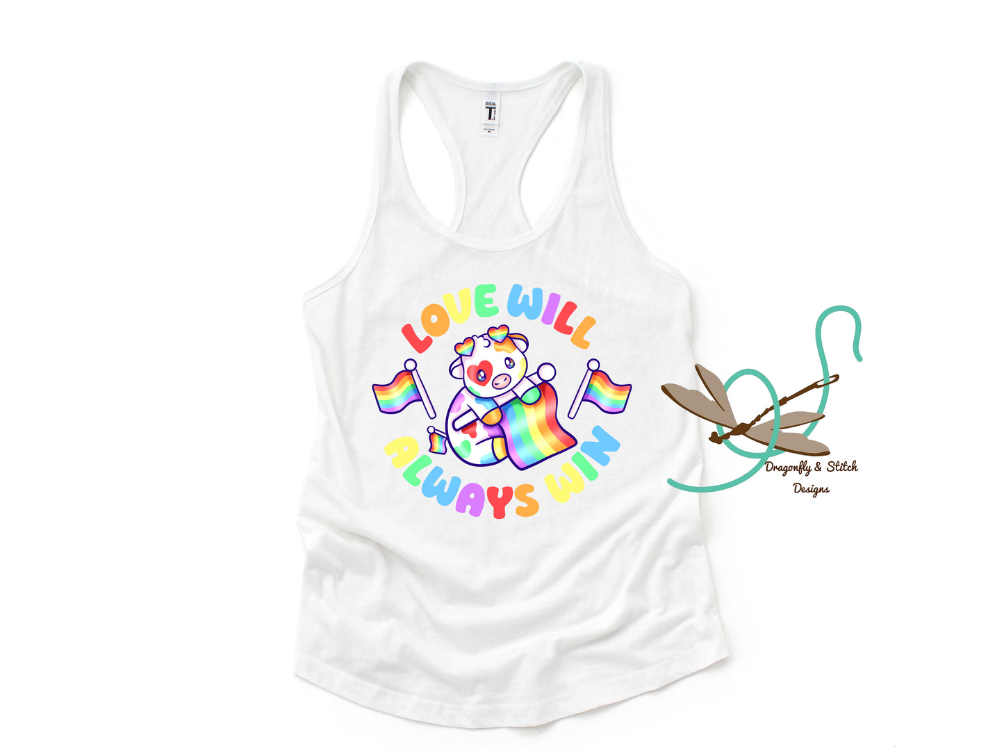 Pride Cows Curvy-Fit Tank Top