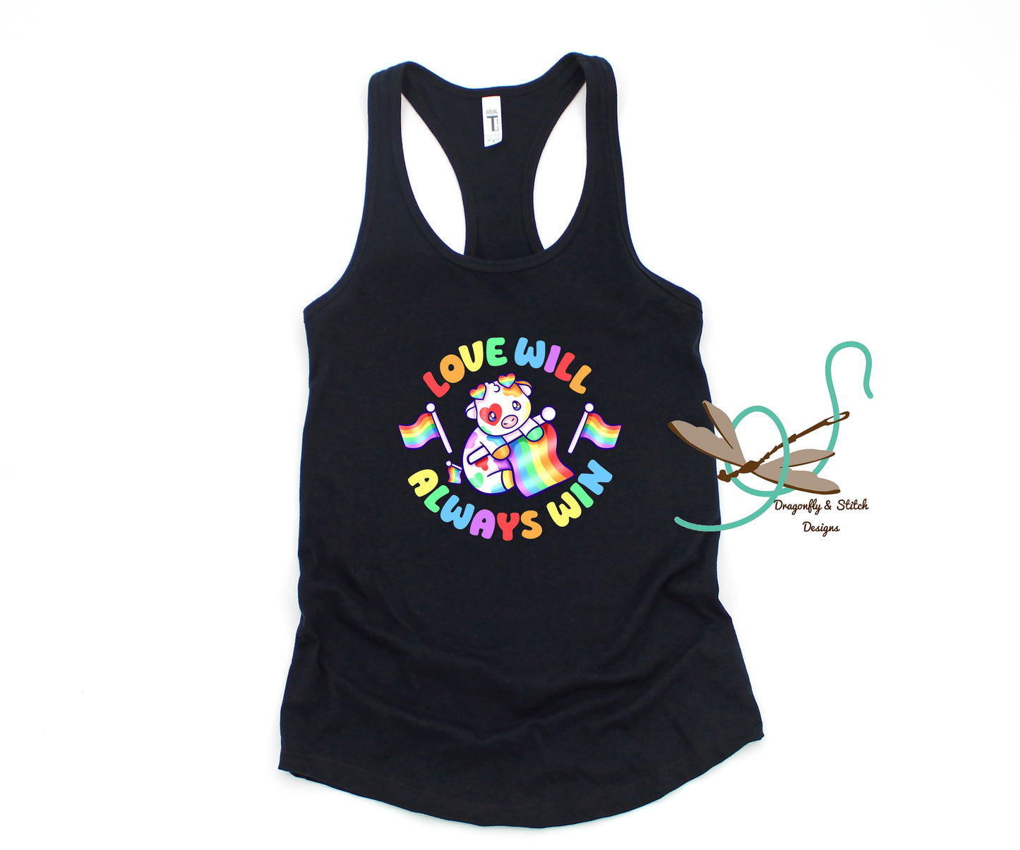Pride Cows Curvy-Fit Tank Top