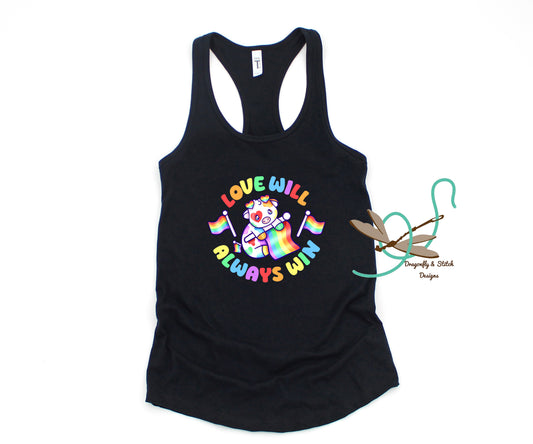Pride Cows Curvy-Fit Tank Top