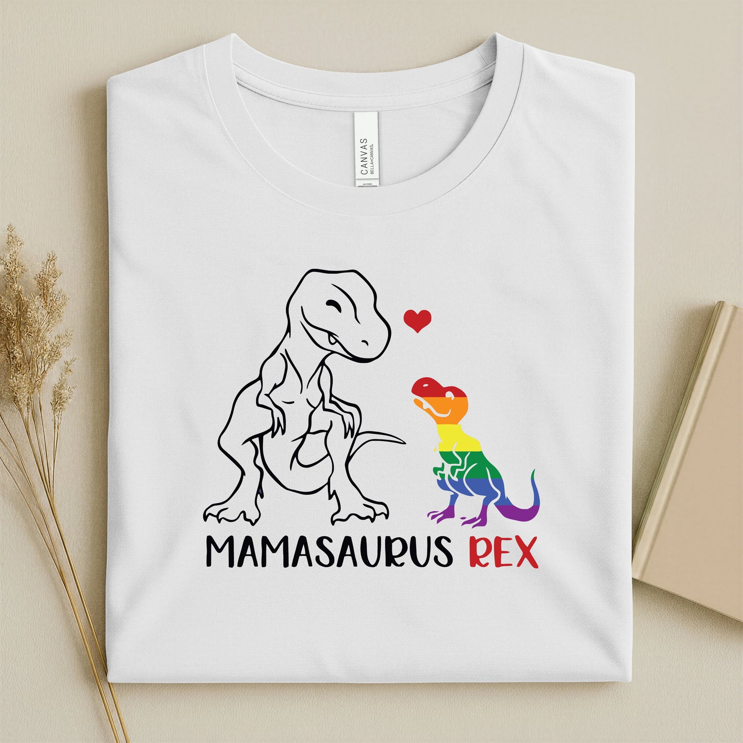 Mamasaurus Rex Pride Adult Unisex T-Shirt
