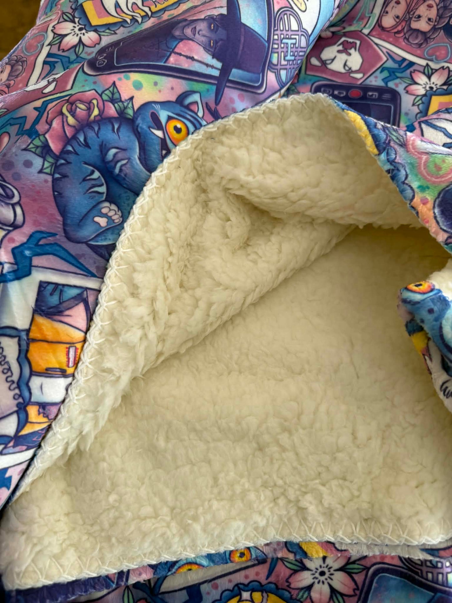 Custom-Printed Sherpa Blanket Ready-to-ship!