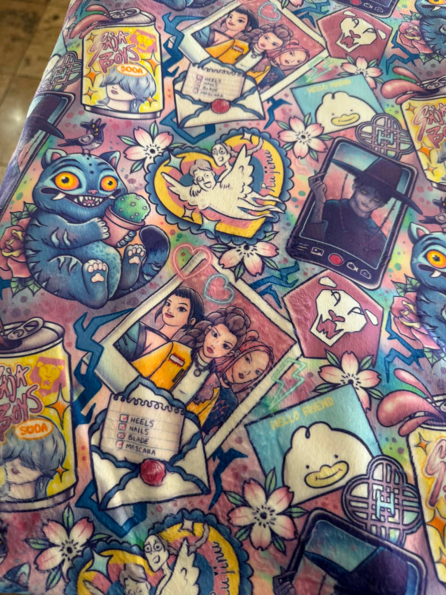 Custom-Printed Sherpa Blanket Ready-to-ship!