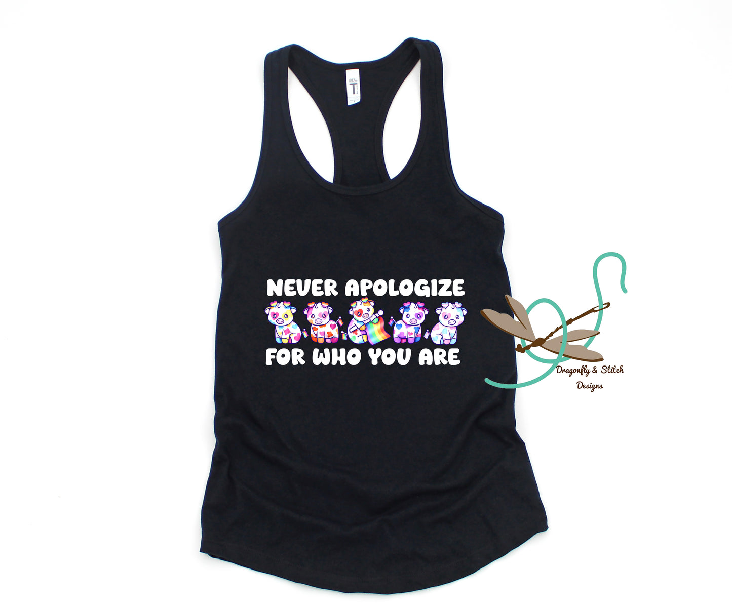 Pride Cows Curvy-Fit Tank Top