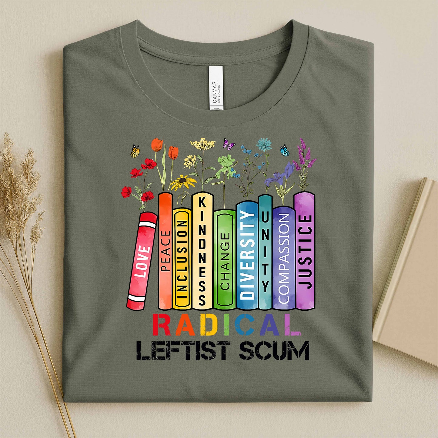Radical Leftist Scum Unisex Straight-Fit Graphic T-Shirt