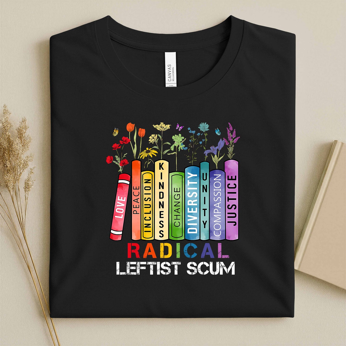 Radical Leftist Scum Unisex Straight-Fit Graphic T-Shirt