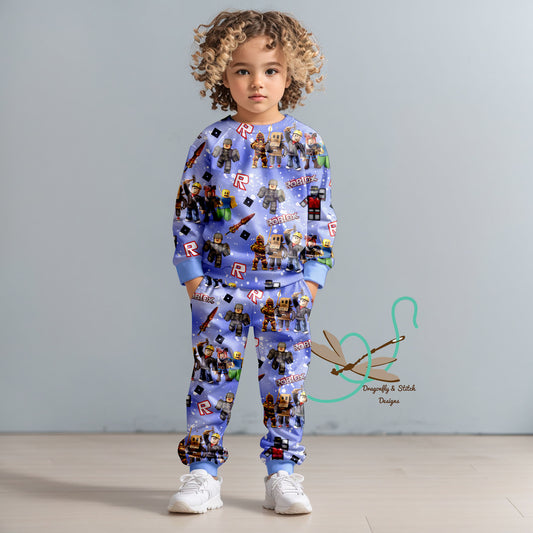 Children's Gamer Blox Jogger Set