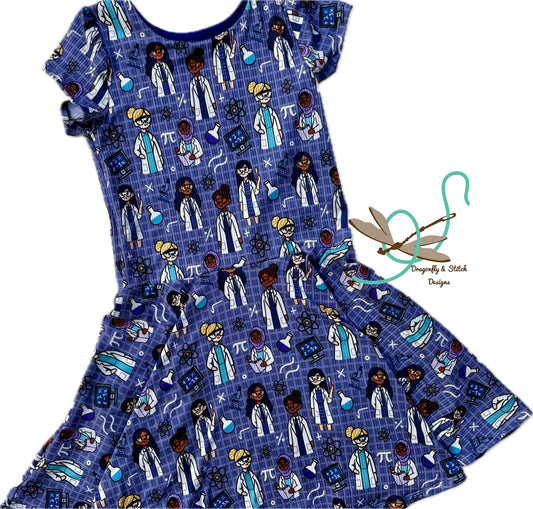 STEM Girls in Science Twirl Dress