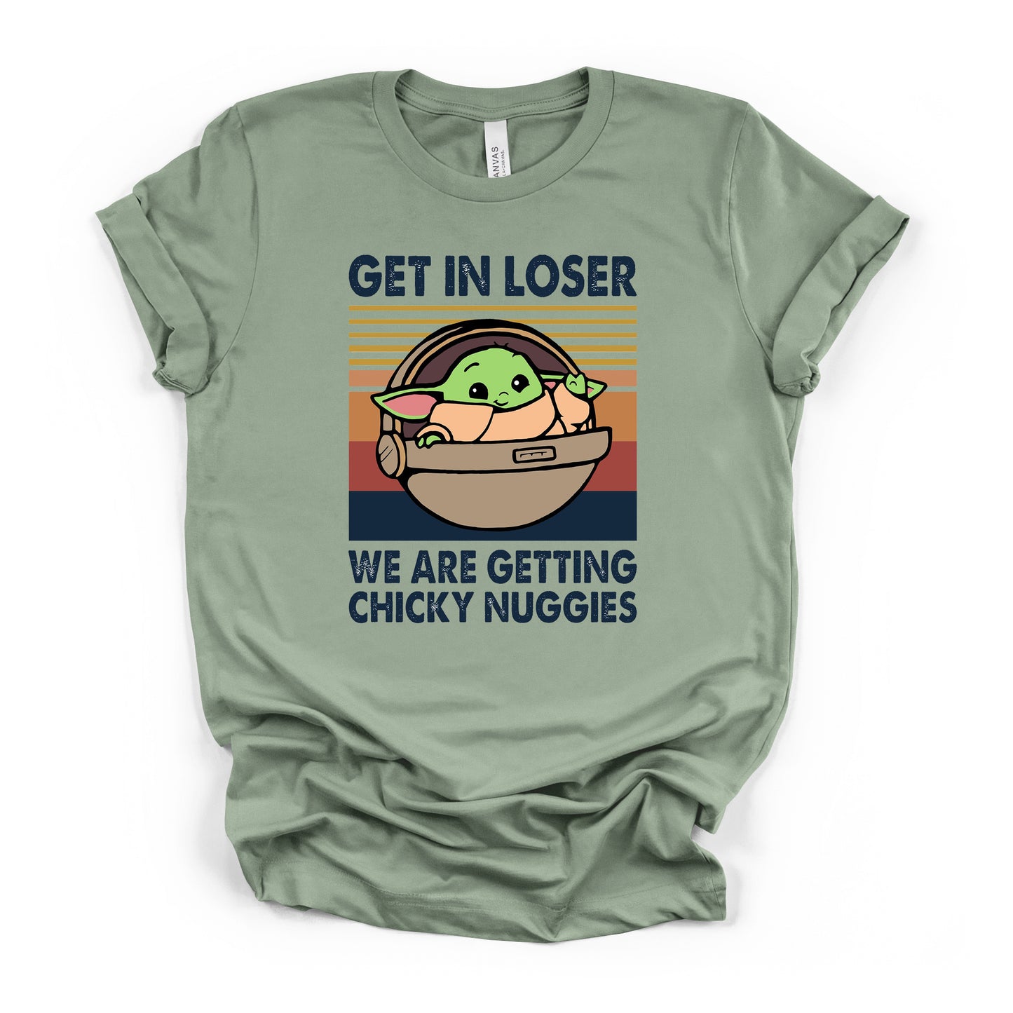 Get In Loser Baby Alien T-shirt Adult Curvy Fit
