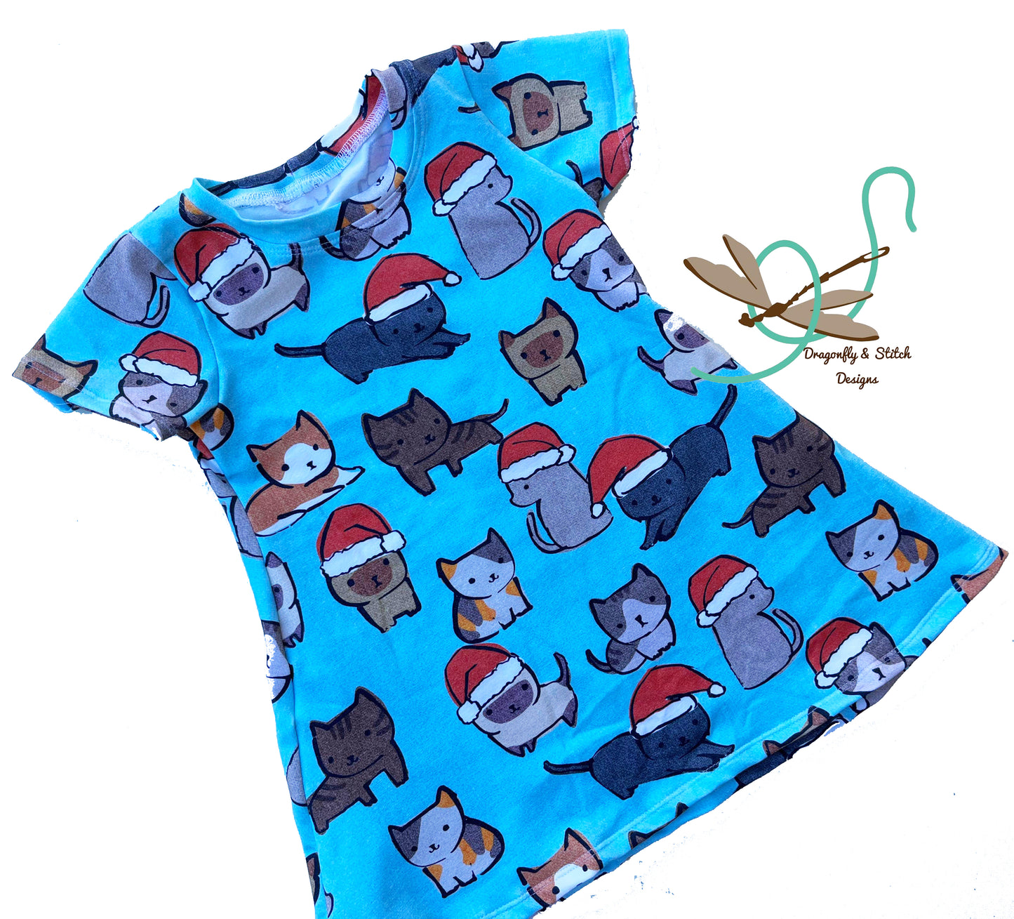 Santa Kitty Tunic Size 3