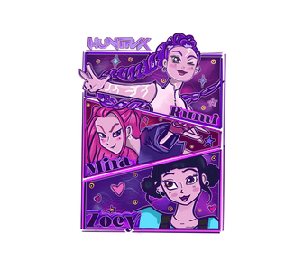 Huntrix Comix Sticker 2.5"