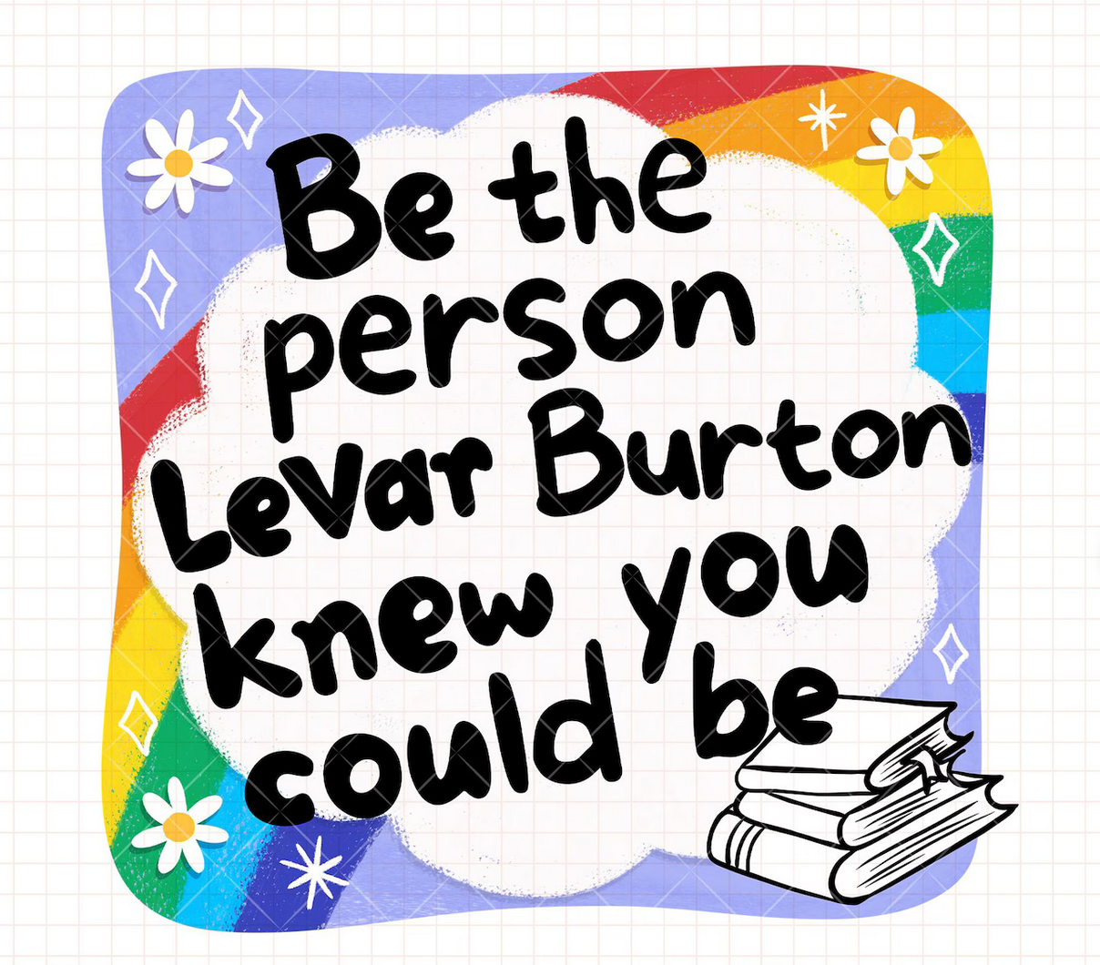 LeVar Burton Sticker 2.5"