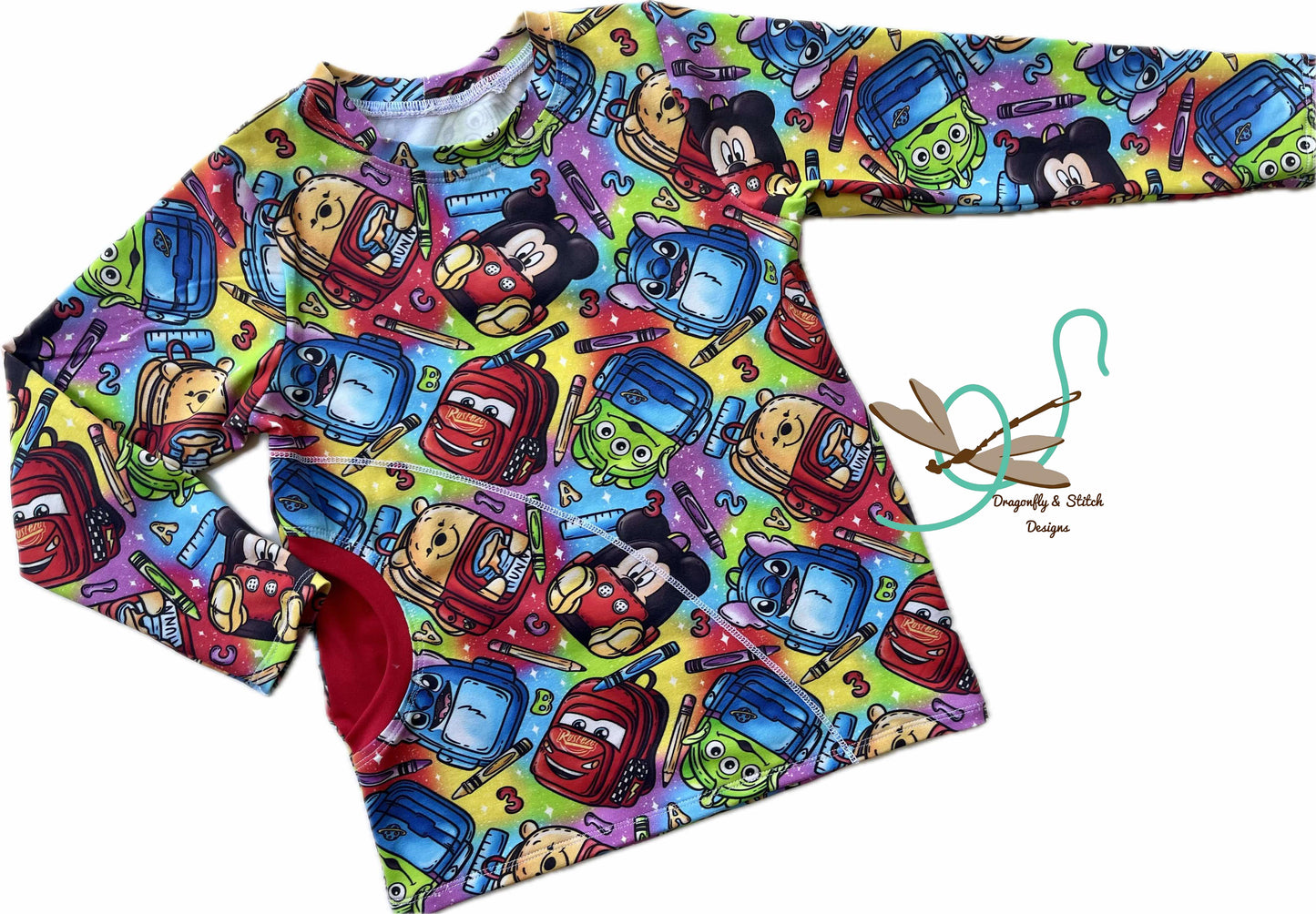 Backpack Friends Pocket T-Shirt size 5  long sleeves