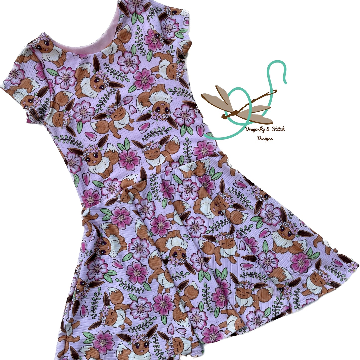 Hibiscus Pocket Monster Twirl Dress