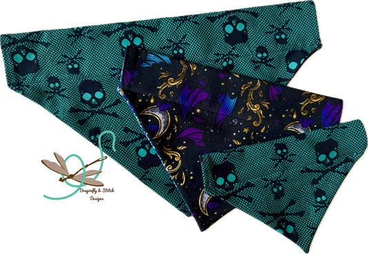Emo Skulls Over-the-Collar Bandana