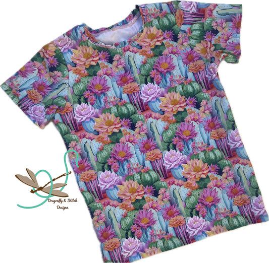 Neon Succulents and Cactuses T-Shirt